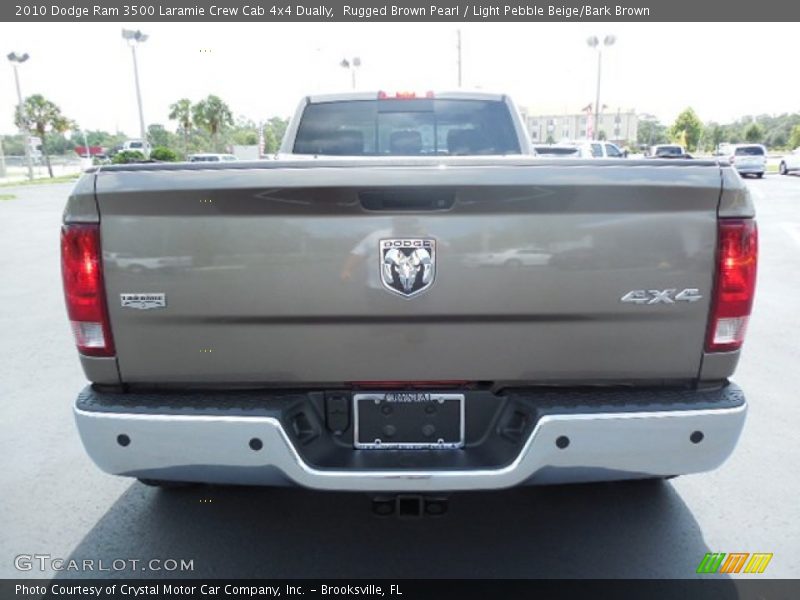 Rugged Brown Pearl / Light Pebble Beige/Bark Brown 2010 Dodge Ram 3500 Laramie Crew Cab 4x4 Dually