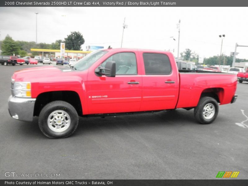 Victory Red / Ebony Black/Light Titanium 2008 Chevrolet Silverado 2500HD LT Crew Cab 4x4