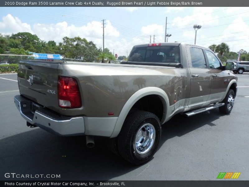 Rugged Brown Pearl / Light Pebble Beige/Bark Brown 2010 Dodge Ram 3500 Laramie Crew Cab 4x4 Dually