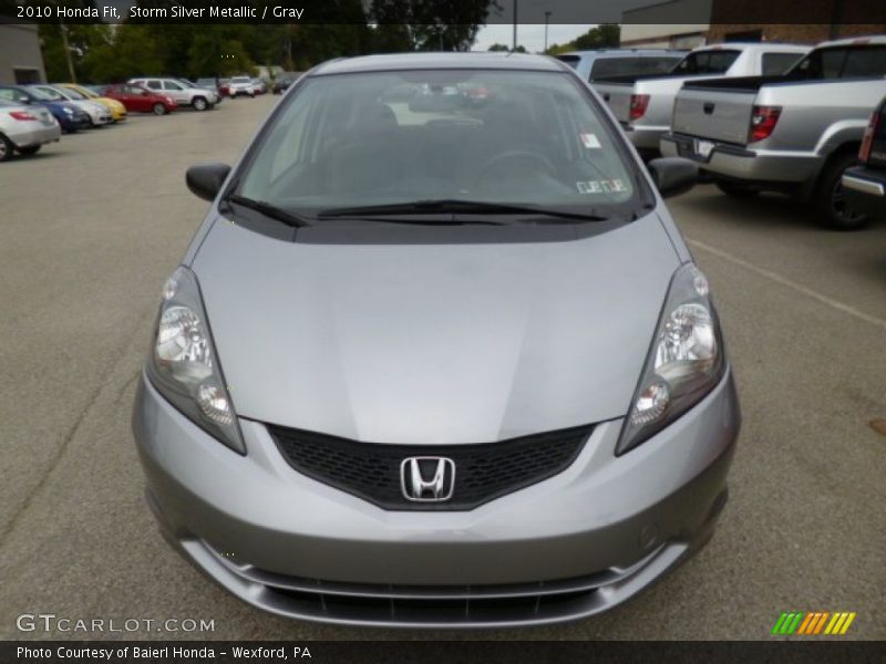 Storm Silver Metallic / Gray 2010 Honda Fit