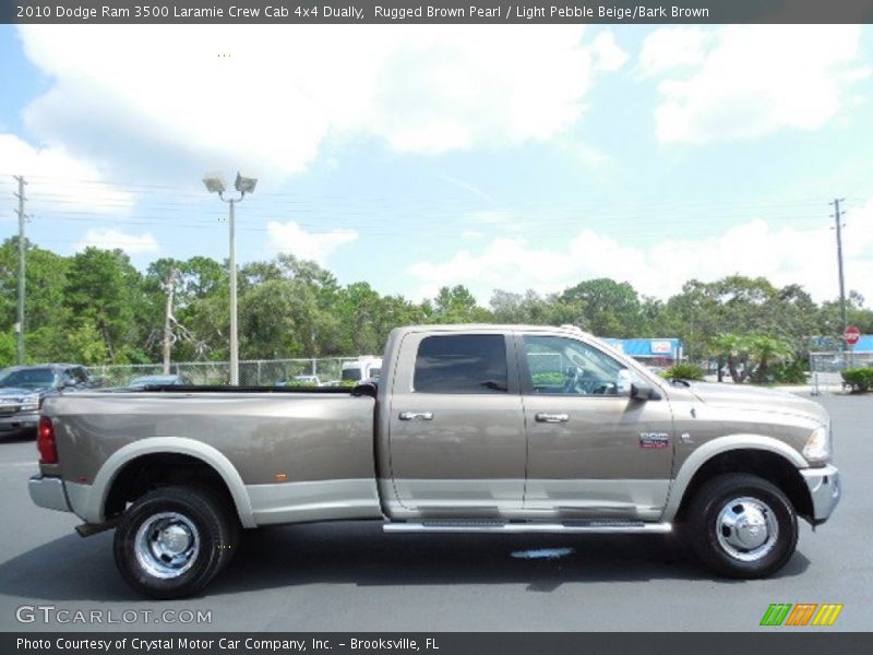 Rugged Brown Pearl / Light Pebble Beige/Bark Brown 2010 Dodge Ram 3500 Laramie Crew Cab 4x4 Dually