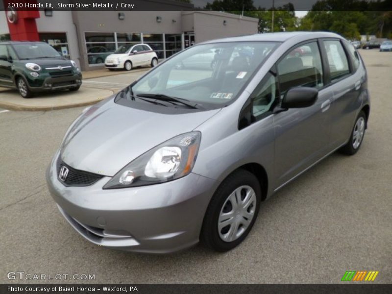 Storm Silver Metallic / Gray 2010 Honda Fit
