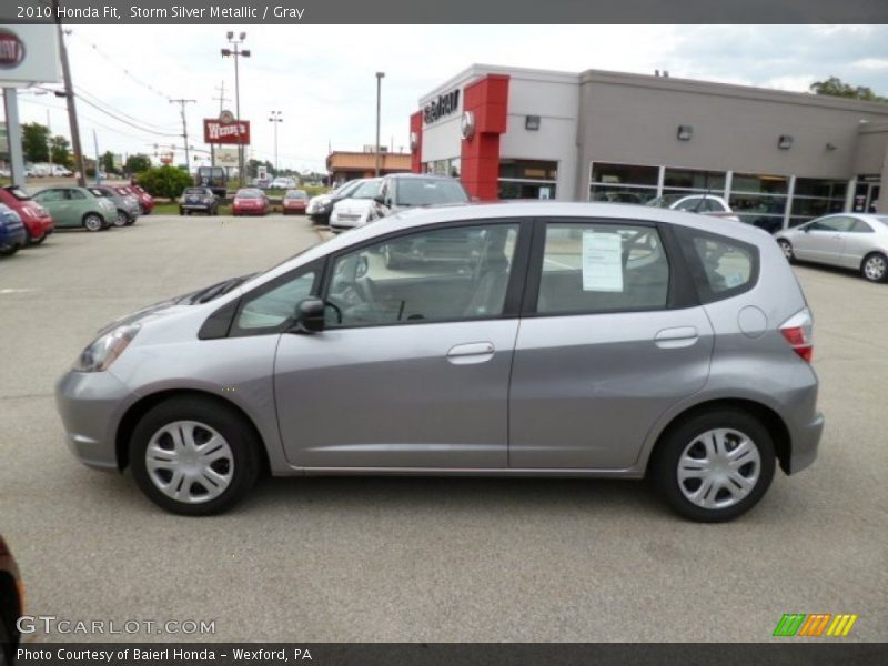 Storm Silver Metallic / Gray 2010 Honda Fit