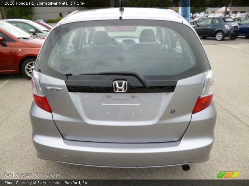 Storm Silver Metallic / Gray 2010 Honda Fit