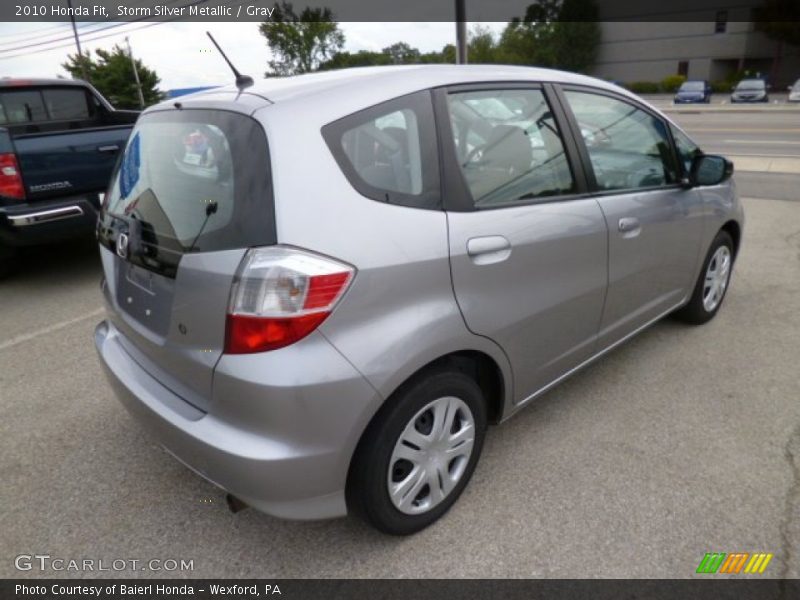 Storm Silver Metallic / Gray 2010 Honda Fit