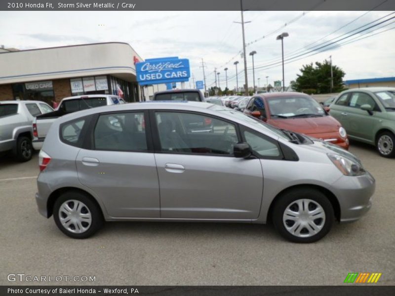 Storm Silver Metallic / Gray 2010 Honda Fit