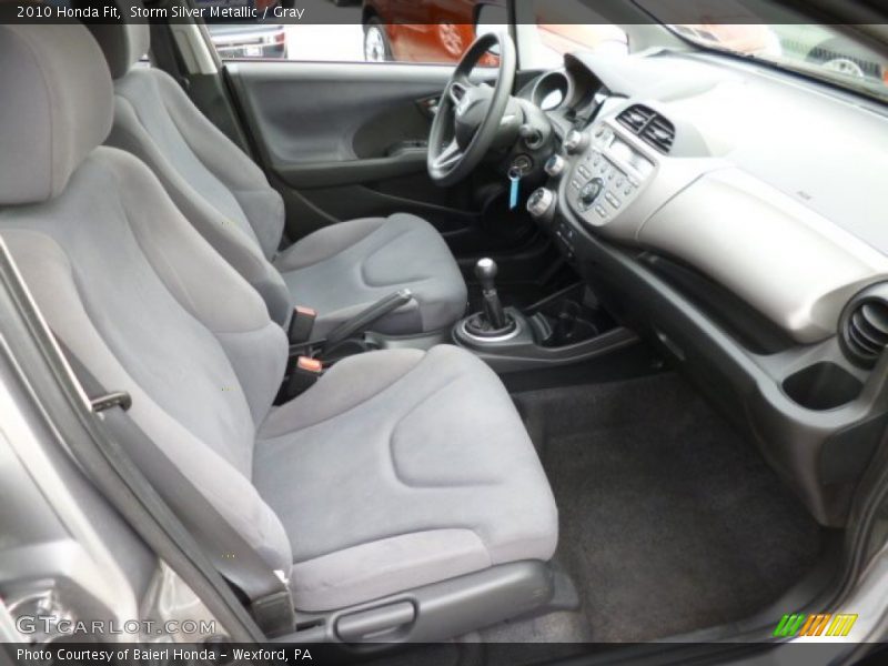 Storm Silver Metallic / Gray 2010 Honda Fit