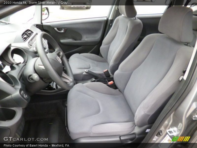 Storm Silver Metallic / Gray 2010 Honda Fit