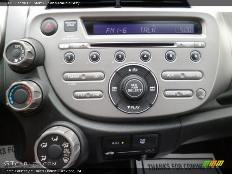 Storm Silver Metallic / Gray 2010 Honda Fit