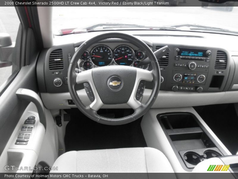 Victory Red / Ebony Black/Light Titanium 2008 Chevrolet Silverado 2500HD LT Crew Cab 4x4