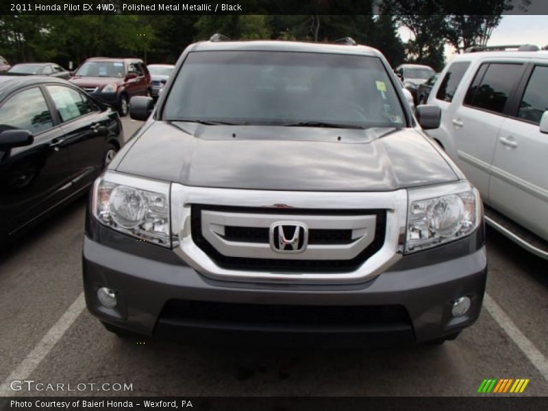 Polished Metal Metallic / Black 2011 Honda Pilot EX 4WD