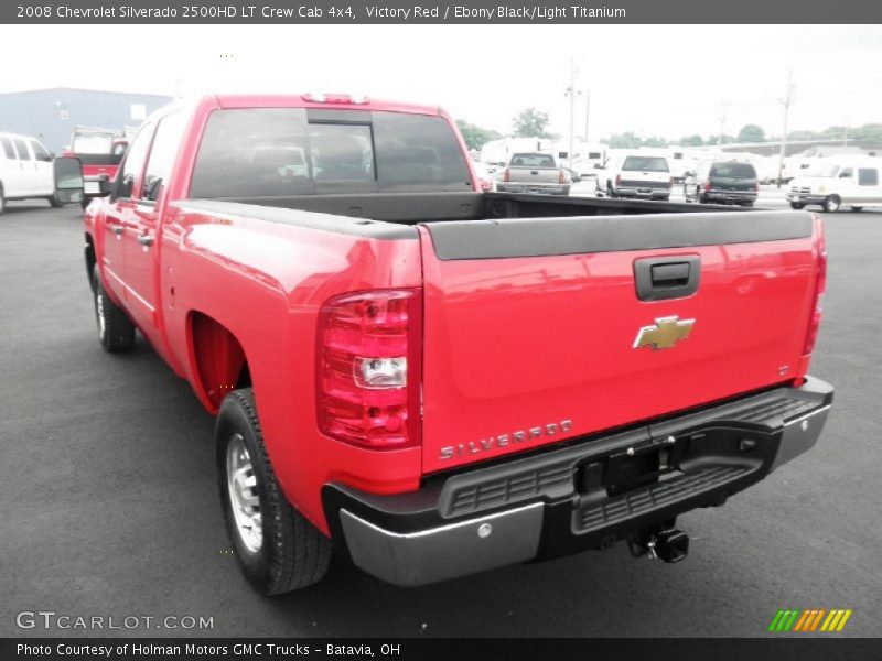 Victory Red / Ebony Black/Light Titanium 2008 Chevrolet Silverado 2500HD LT Crew Cab 4x4