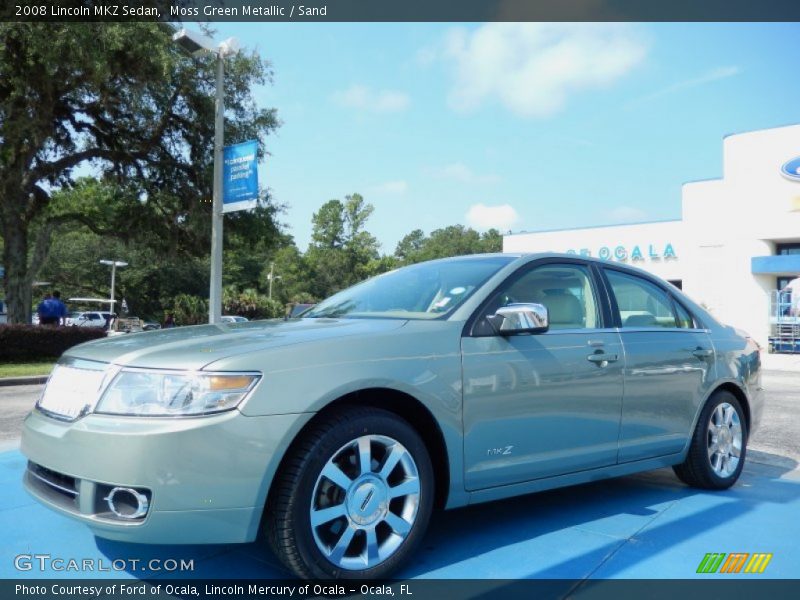 Moss Green Metallic / Sand 2008 Lincoln MKZ Sedan