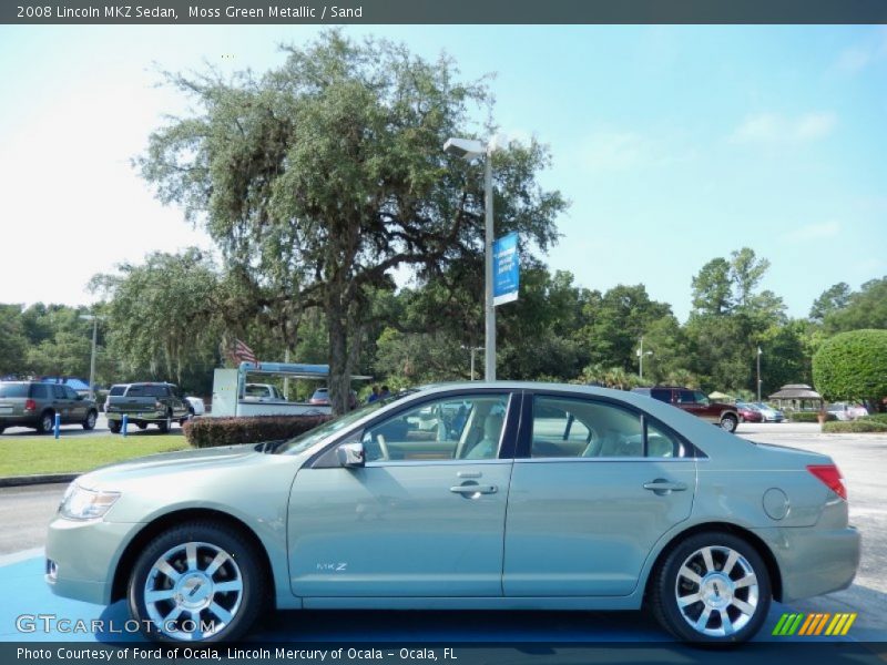 Moss Green Metallic / Sand 2008 Lincoln MKZ Sedan