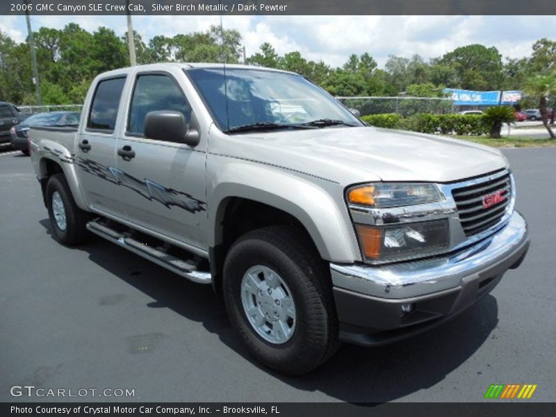Silver Birch Metallic / Dark Pewter 2006 GMC Canyon SLE Crew Cab