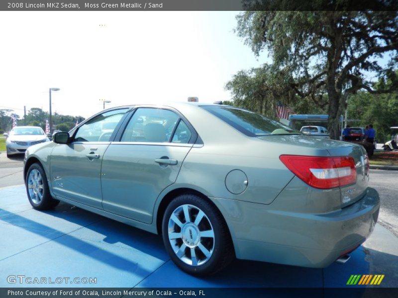 Moss Green Metallic / Sand 2008 Lincoln MKZ Sedan