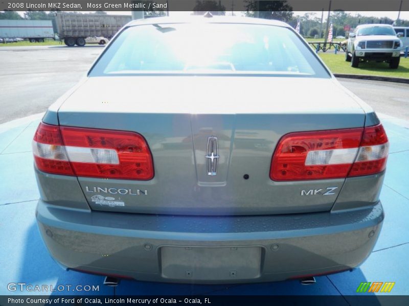 Moss Green Metallic / Sand 2008 Lincoln MKZ Sedan