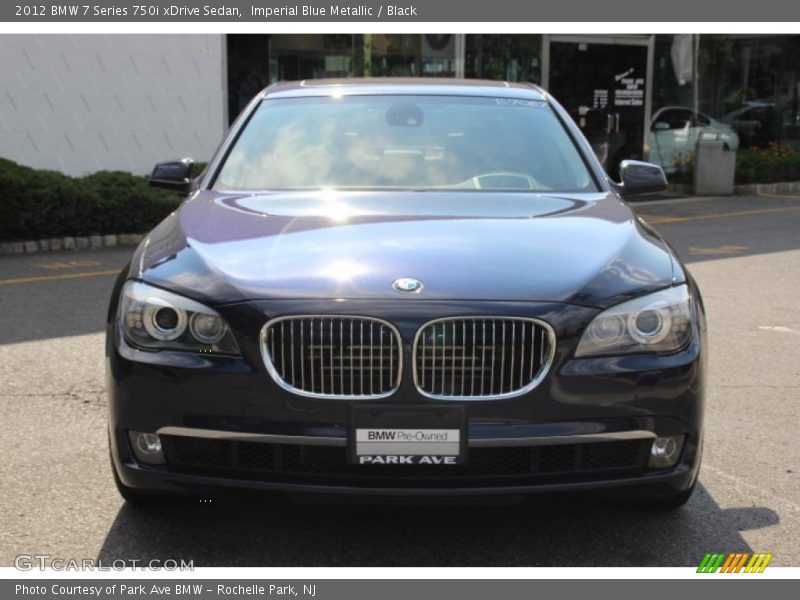 Imperial Blue Metallic / Black 2012 BMW 7 Series 750i xDrive Sedan