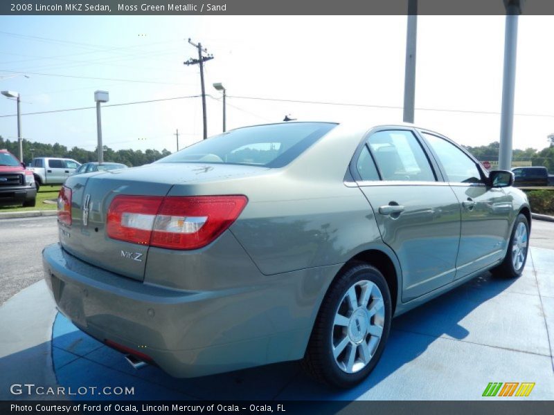 Moss Green Metallic / Sand 2008 Lincoln MKZ Sedan