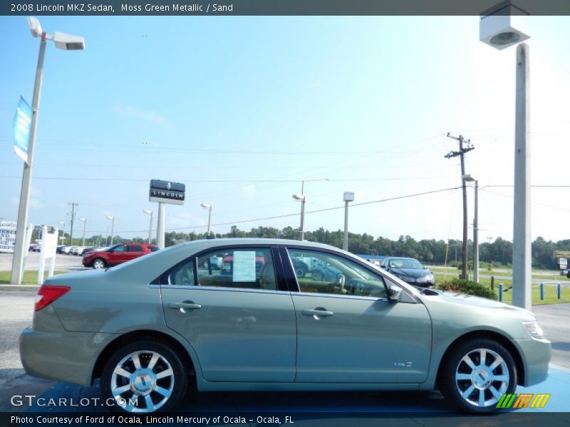 Moss Green Metallic / Sand 2008 Lincoln MKZ Sedan