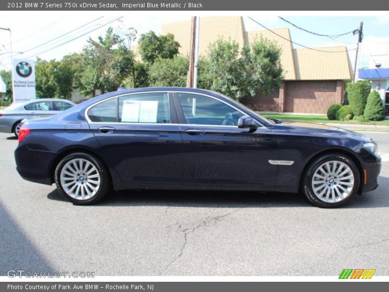 Imperial Blue Metallic / Black 2012 BMW 7 Series 750i xDrive Sedan