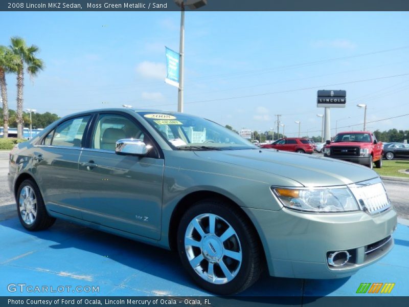 Moss Green Metallic / Sand 2008 Lincoln MKZ Sedan