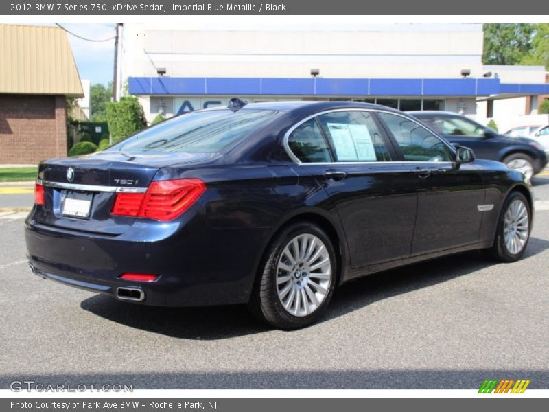 Imperial Blue Metallic / Black 2012 BMW 7 Series 750i xDrive Sedan