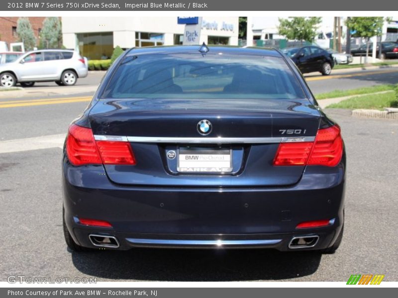 Imperial Blue Metallic / Black 2012 BMW 7 Series 750i xDrive Sedan