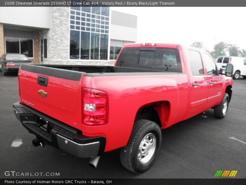 Victory Red / Ebony Black/Light Titanium 2008 Chevrolet Silverado 2500HD LT Crew Cab 4x4