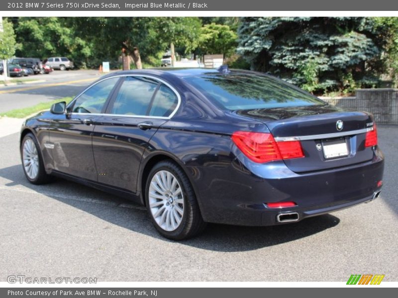Imperial Blue Metallic / Black 2012 BMW 7 Series 750i xDrive Sedan