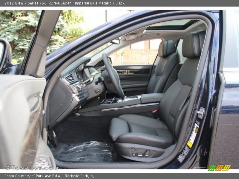 Imperial Blue Metallic / Black 2012 BMW 7 Series 750i xDrive Sedan