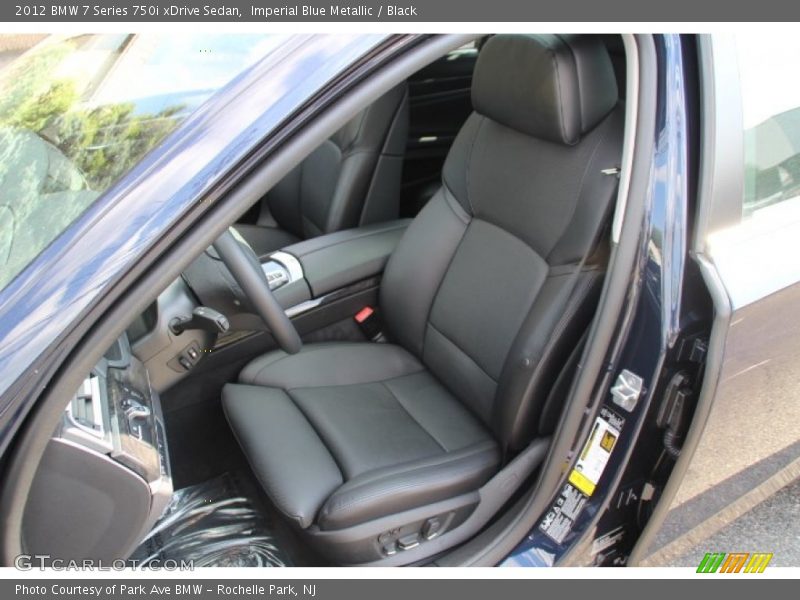 Imperial Blue Metallic / Black 2012 BMW 7 Series 750i xDrive Sedan