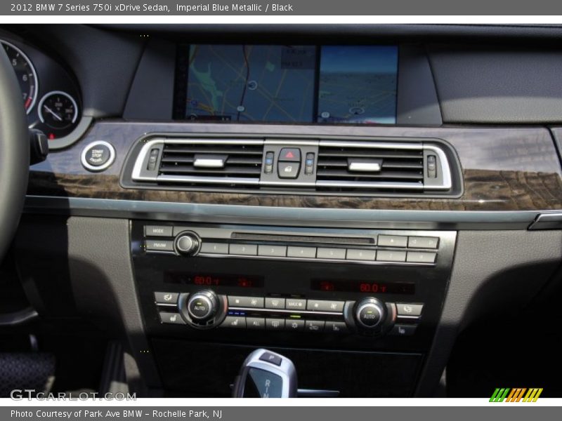 Imperial Blue Metallic / Black 2012 BMW 7 Series 750i xDrive Sedan
