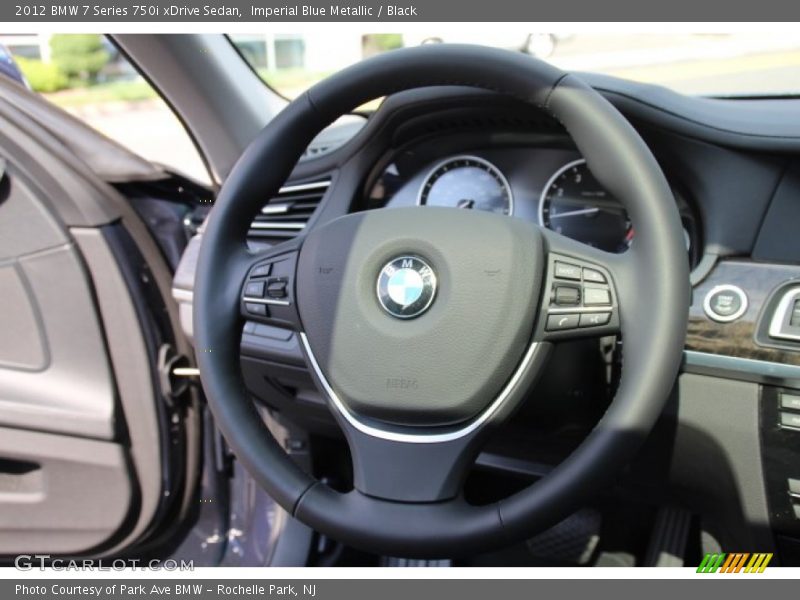 Imperial Blue Metallic / Black 2012 BMW 7 Series 750i xDrive Sedan