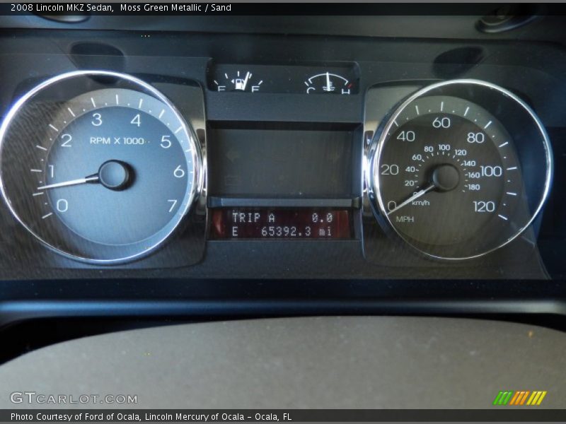 Moss Green Metallic / Sand 2008 Lincoln MKZ Sedan