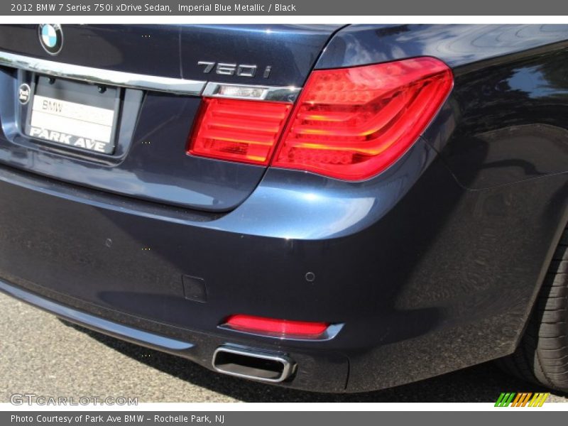 Imperial Blue Metallic / Black 2012 BMW 7 Series 750i xDrive Sedan
