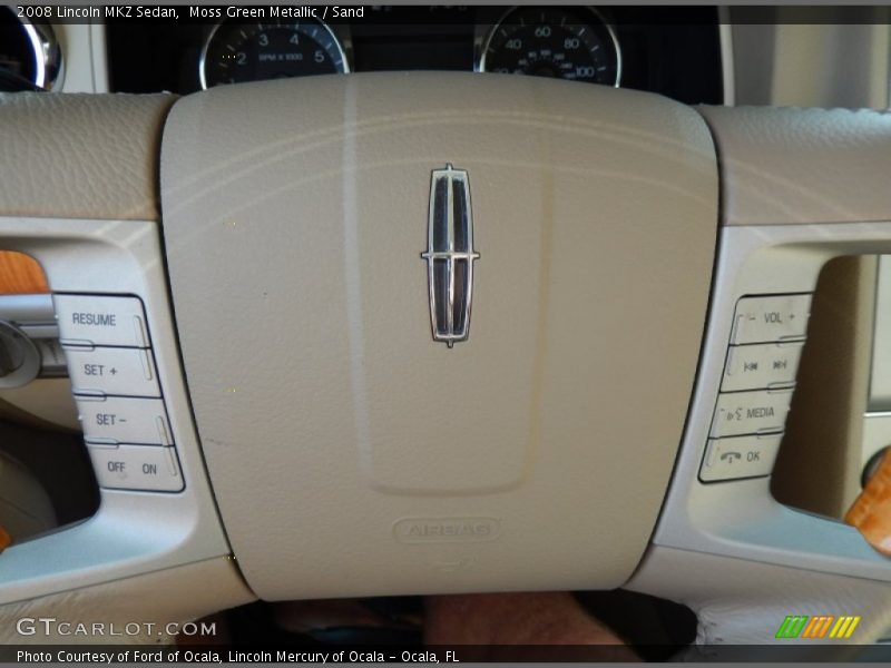Moss Green Metallic / Sand 2008 Lincoln MKZ Sedan