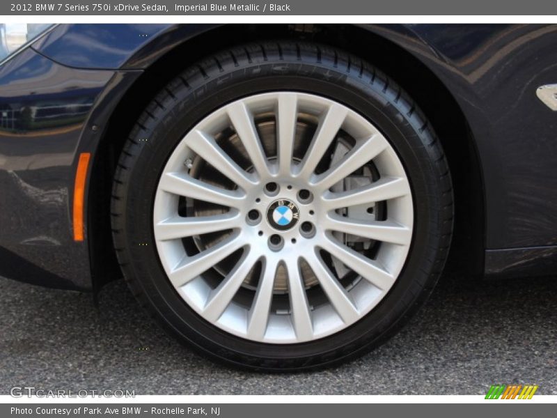 Imperial Blue Metallic / Black 2012 BMW 7 Series 750i xDrive Sedan