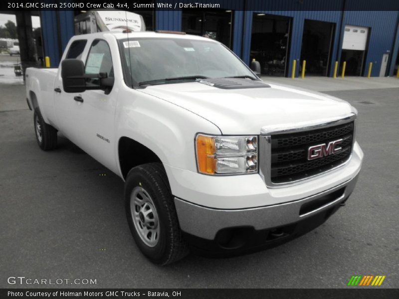 Summit White / Dark Titanium 2014 GMC Sierra 2500HD Crew Cab 4x4
