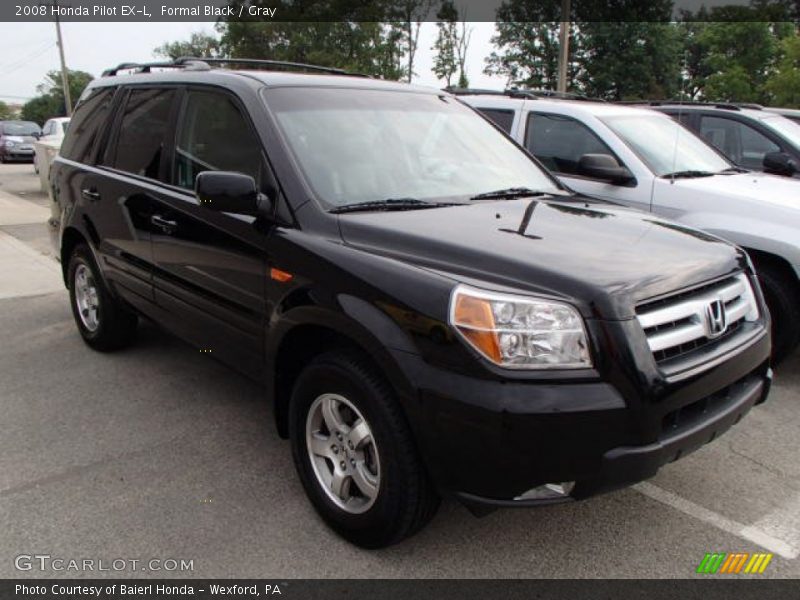 Formal Black / Gray 2008 Honda Pilot EX-L