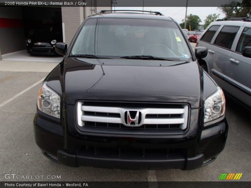 Formal Black / Gray 2008 Honda Pilot EX-L