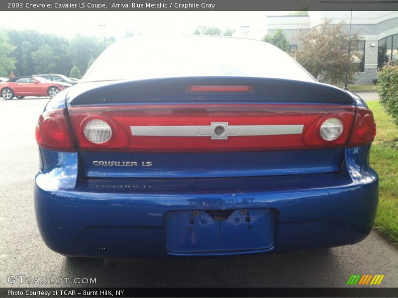 Arrival Blue Metallic / Graphite Gray 2003 Chevrolet Cavalier LS Coupe