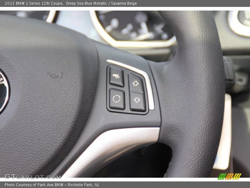 Deep Sea Blue Metallic / Savanna Beige 2013 BMW 1 Series 128i Coupe
