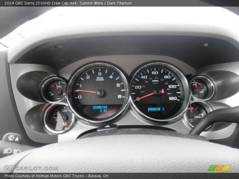 Summit White / Dark Titanium 2014 GMC Sierra 2500HD Crew Cab 4x4