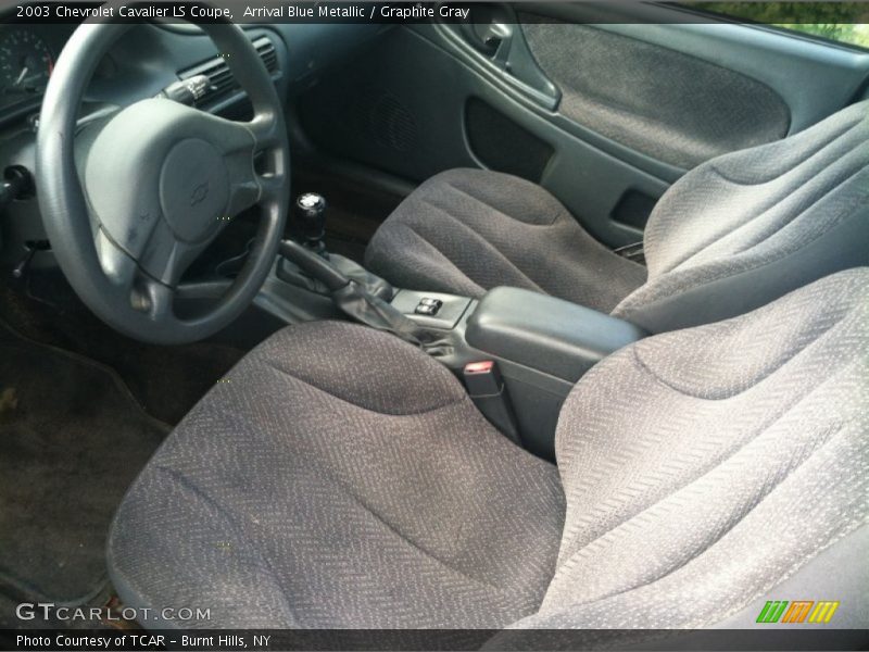 Arrival Blue Metallic / Graphite Gray 2003 Chevrolet Cavalier LS Coupe
