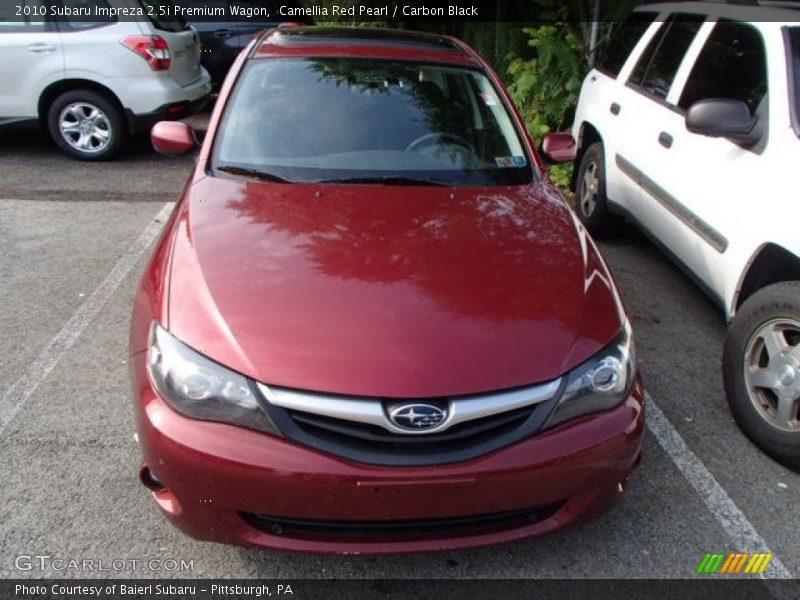 Camellia Red Pearl / Carbon Black 2010 Subaru Impreza 2.5i Premium Wagon