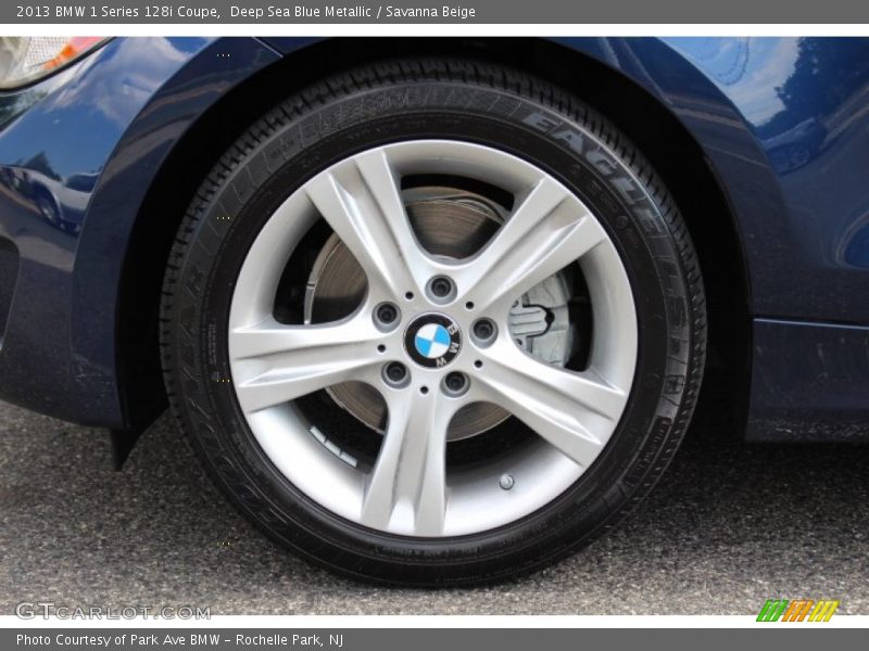 Deep Sea Blue Metallic / Savanna Beige 2013 BMW 1 Series 128i Coupe