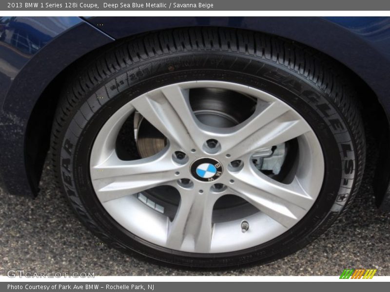 Deep Sea Blue Metallic / Savanna Beige 2013 BMW 1 Series 128i Coupe