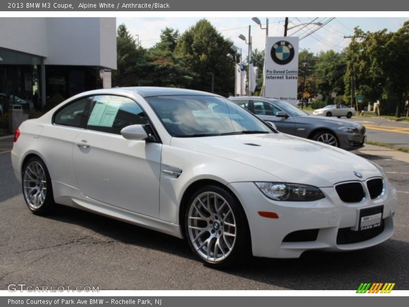 Alpine White / Anthracite/Black 2013 BMW M3 Coupe