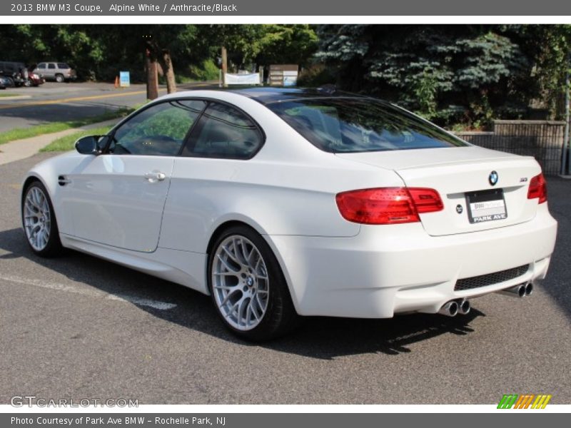 Alpine White / Anthracite/Black 2013 BMW M3 Coupe